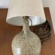 Vintage pyrite stone lamp