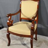 Mahogany Office Armchair, Restoration Period – Early 19th Century