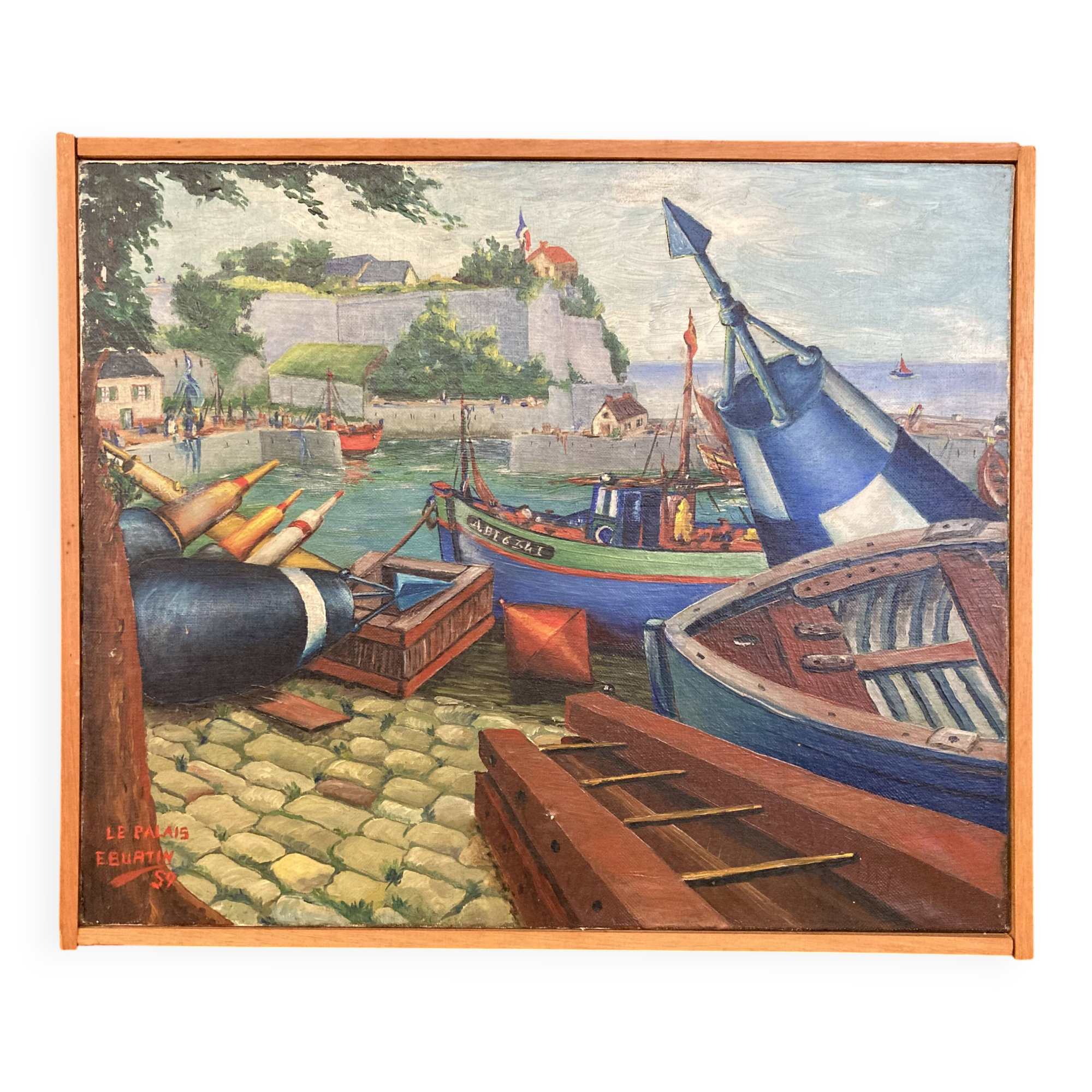 Port of Belle-Île-En-Mer, Citadel, oil on canvas