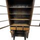 XL vintage wooden display cabinet/buffet, very tall, with glass.