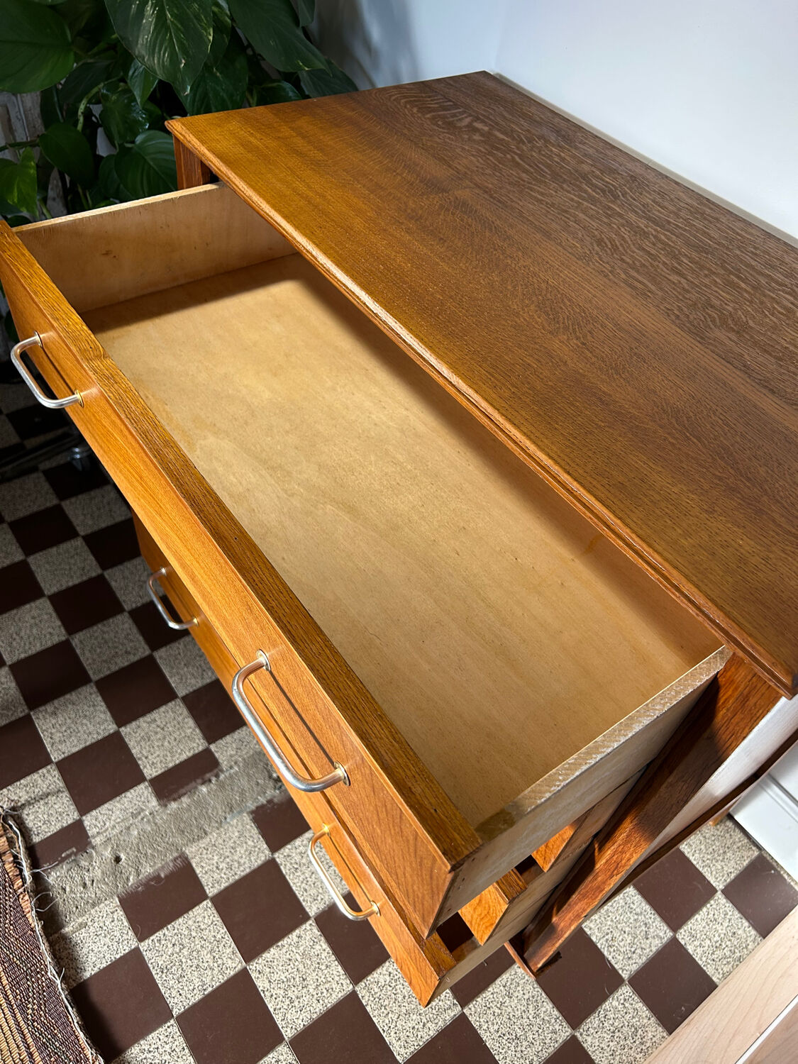 Vintage oak chest of drawers 1950