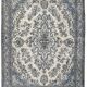10x13 Navy Blue & Taupe Large Persian Rug, Handmade Wool Carpet, 311x402Cm
