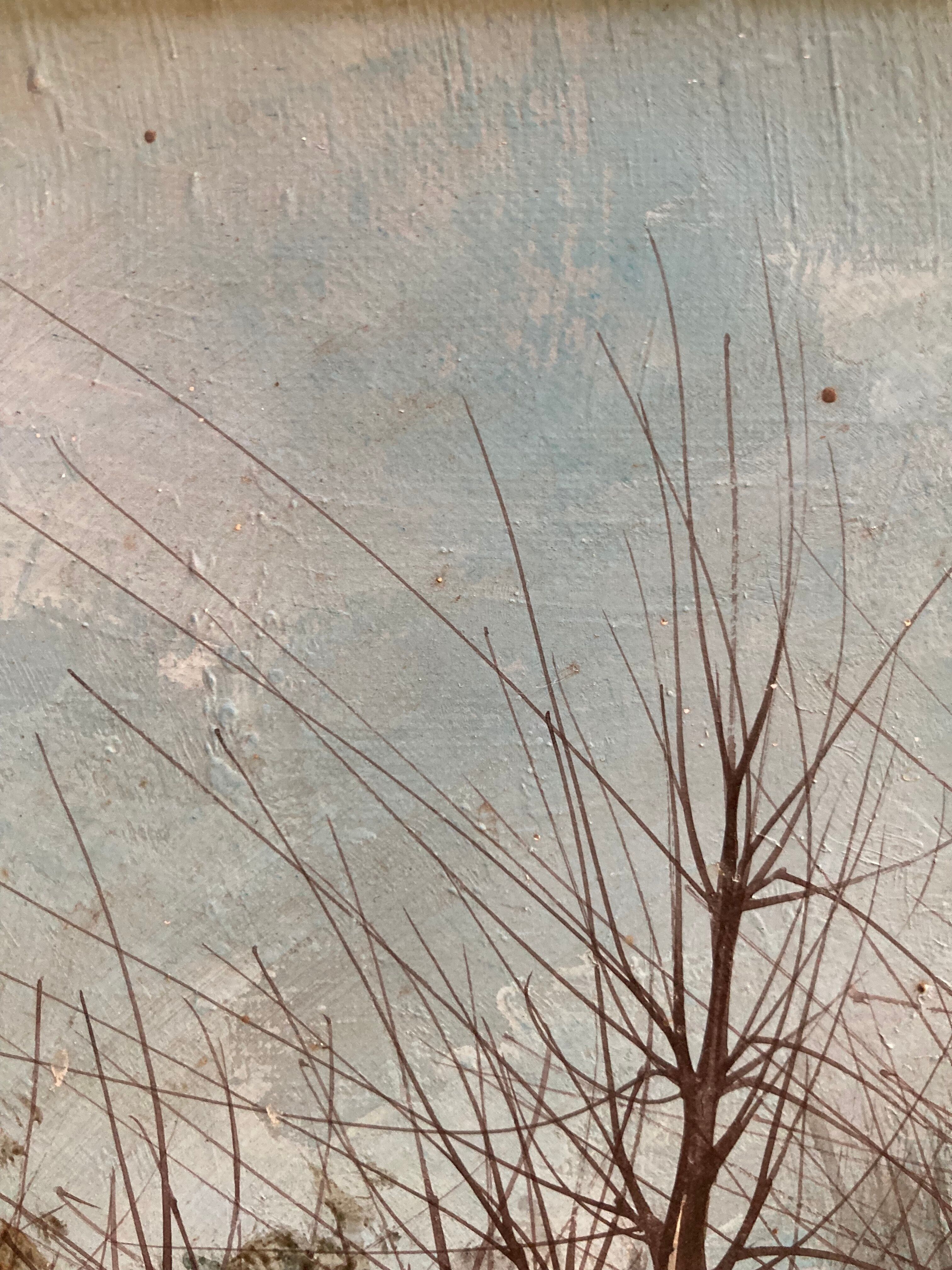 Huile sur toile l'hiver Jean Claude Brulere.