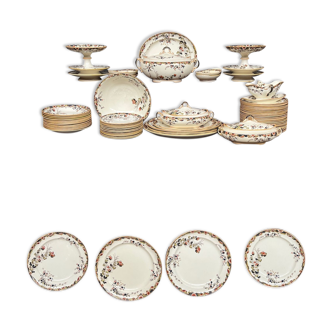 Chatsworth and Sons - antique Staffordshire dinner service for 12 people.