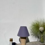 Beige ceramic lamp, Brussels factory, 1990