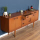 Retro teak 1960s mid century long teak sideboard