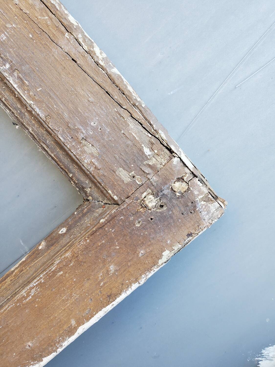 Antique glass interior door