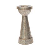 Bougeoir pour une bougie en métal argenté, Danemark, années 1970.