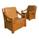 Brutalist armchairs