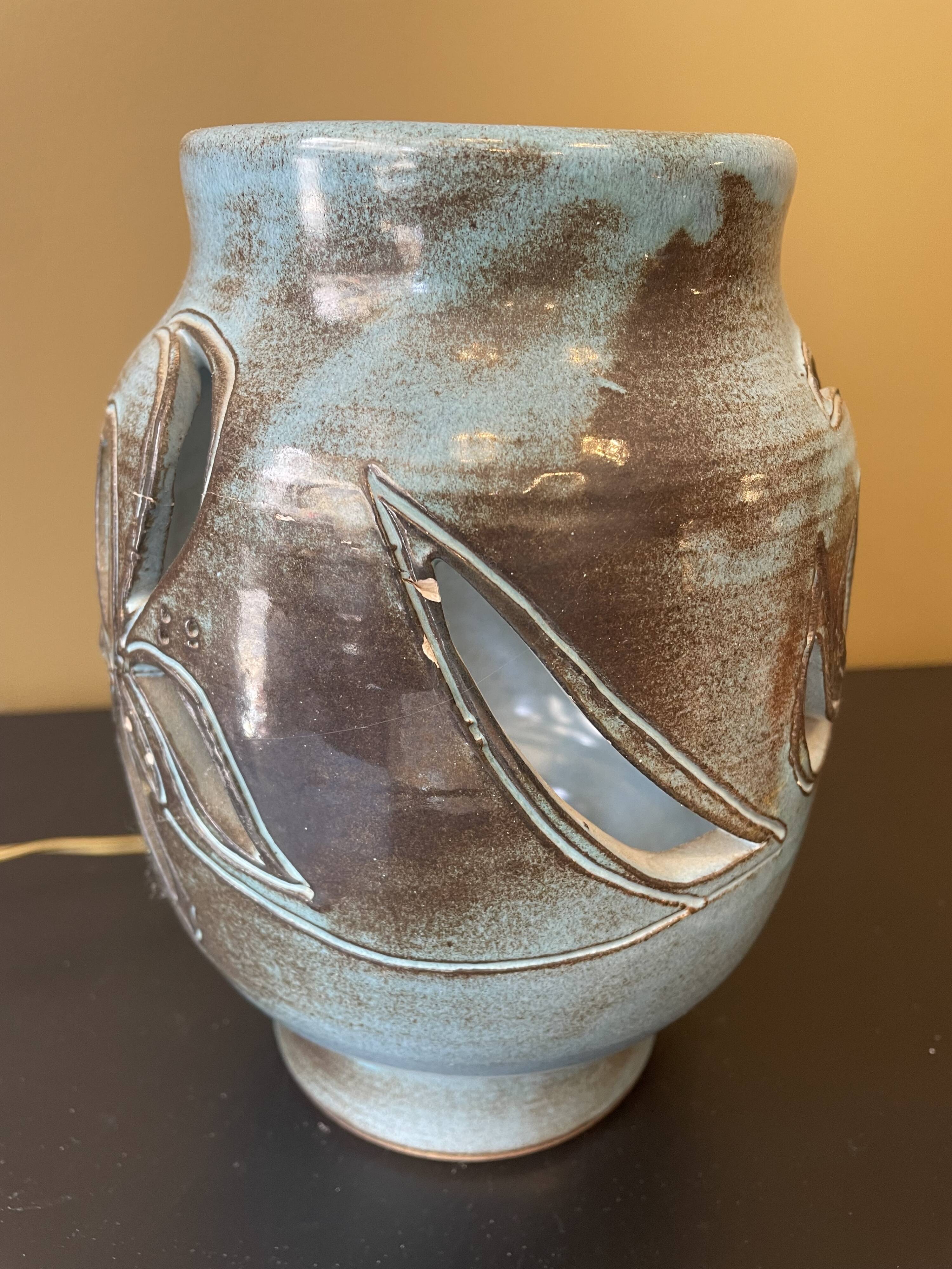 Ceramic Dieulefit lamp