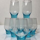8 water glasses 1970