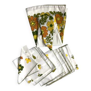 🌻Round tablecloth + 8 napkins 🌻