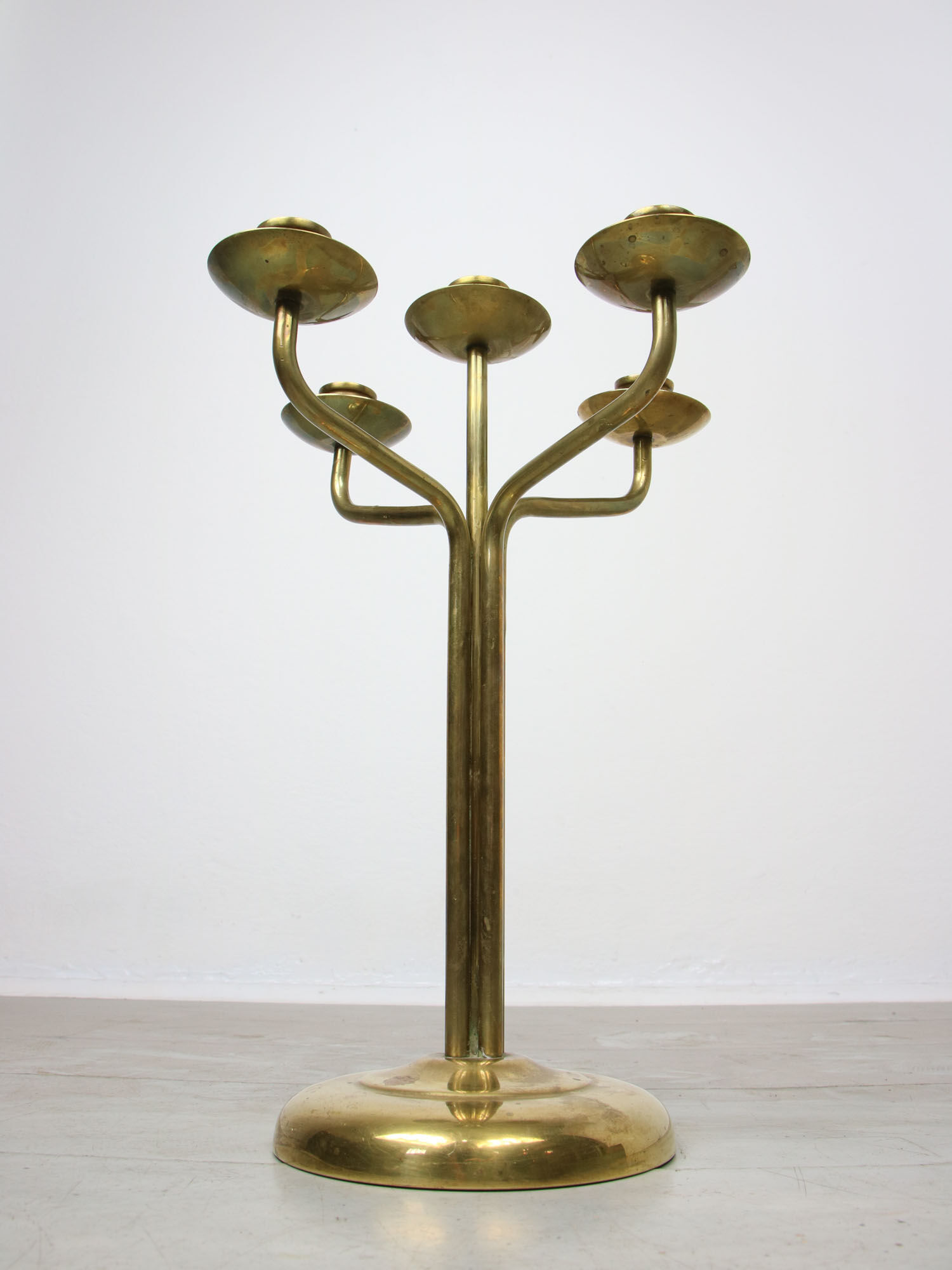 Vintage Brass 5-arm candlestick