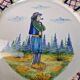 Old wall plate Character Henriot Quimper