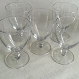 Lot of 5 glasses