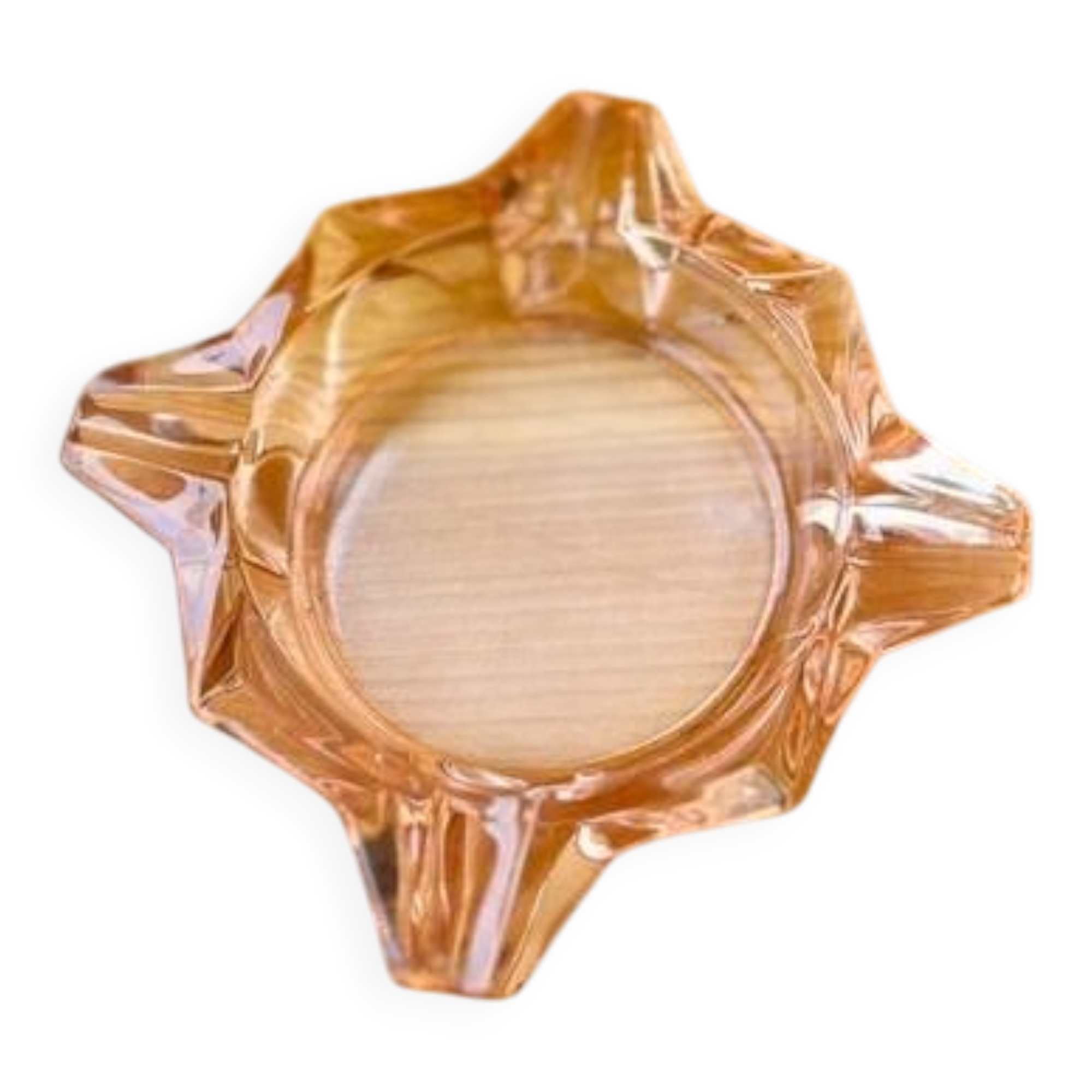 Vintage rosaline ashtray