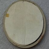 Old oval shaped wooden frame