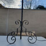 Floor lamp wrought iron ironwork art 60s