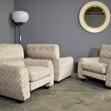 Missoni armchairs, 1970s, set of 3