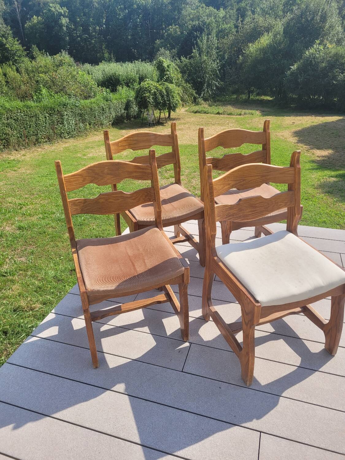 4 Guillerme and Chambron chairs