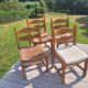 4 Guillerme and Chambron chairs