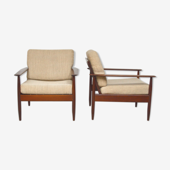 Pair of Danish rosewood armchairs, 1960