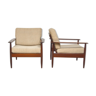 Pair of Danish rosewood armchairs, 1960