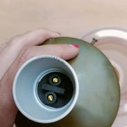 Lustre, plafonnier en verre givré