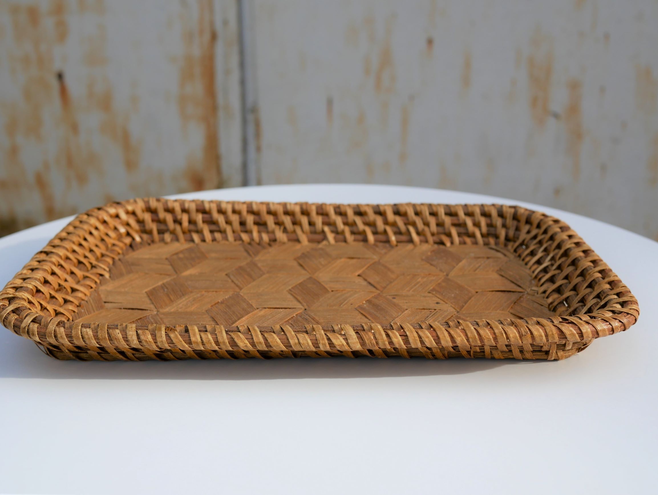 Rattan tray