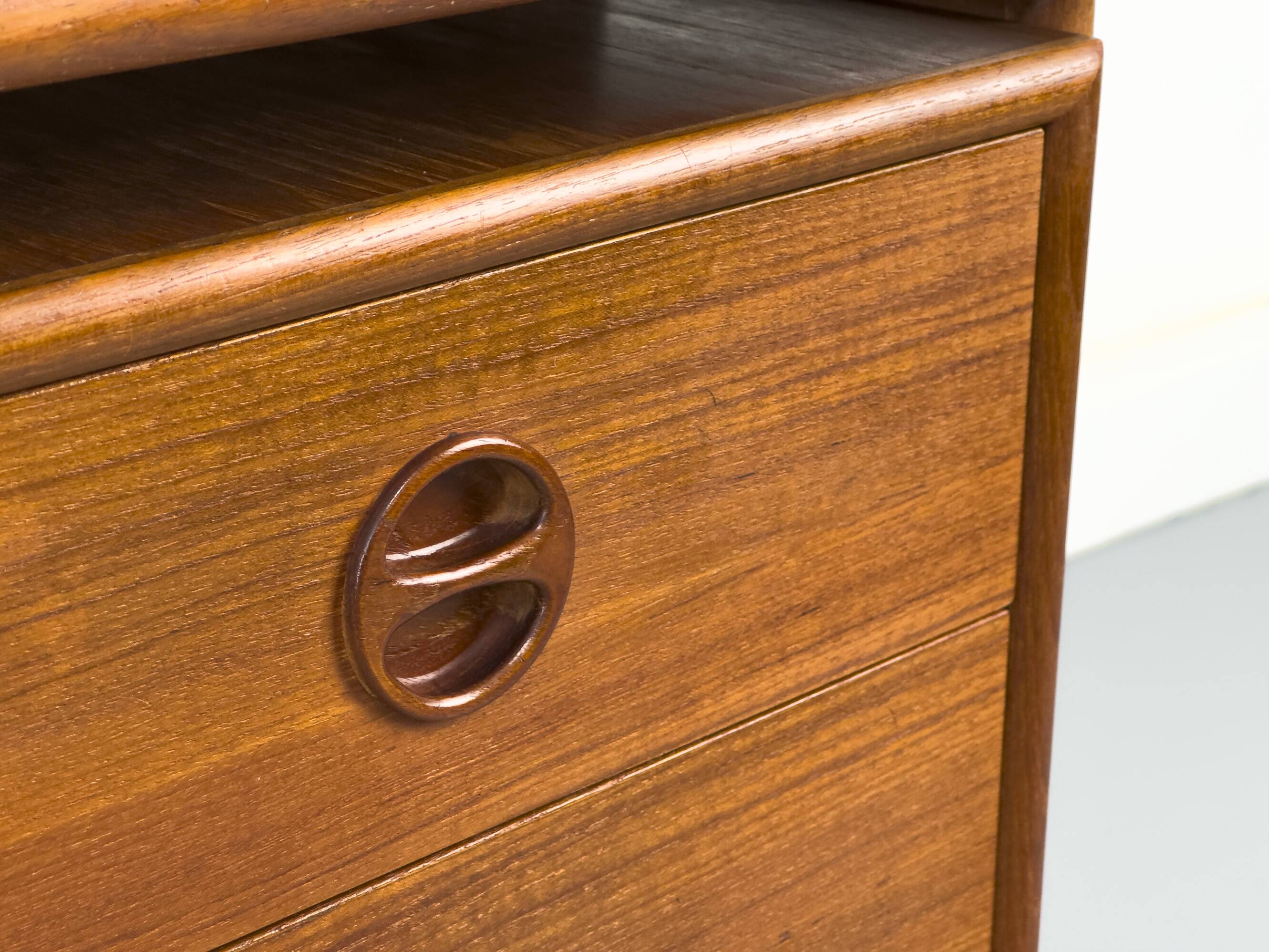 Teak Desk with 3 Drawers from GV Møbler, 1960s