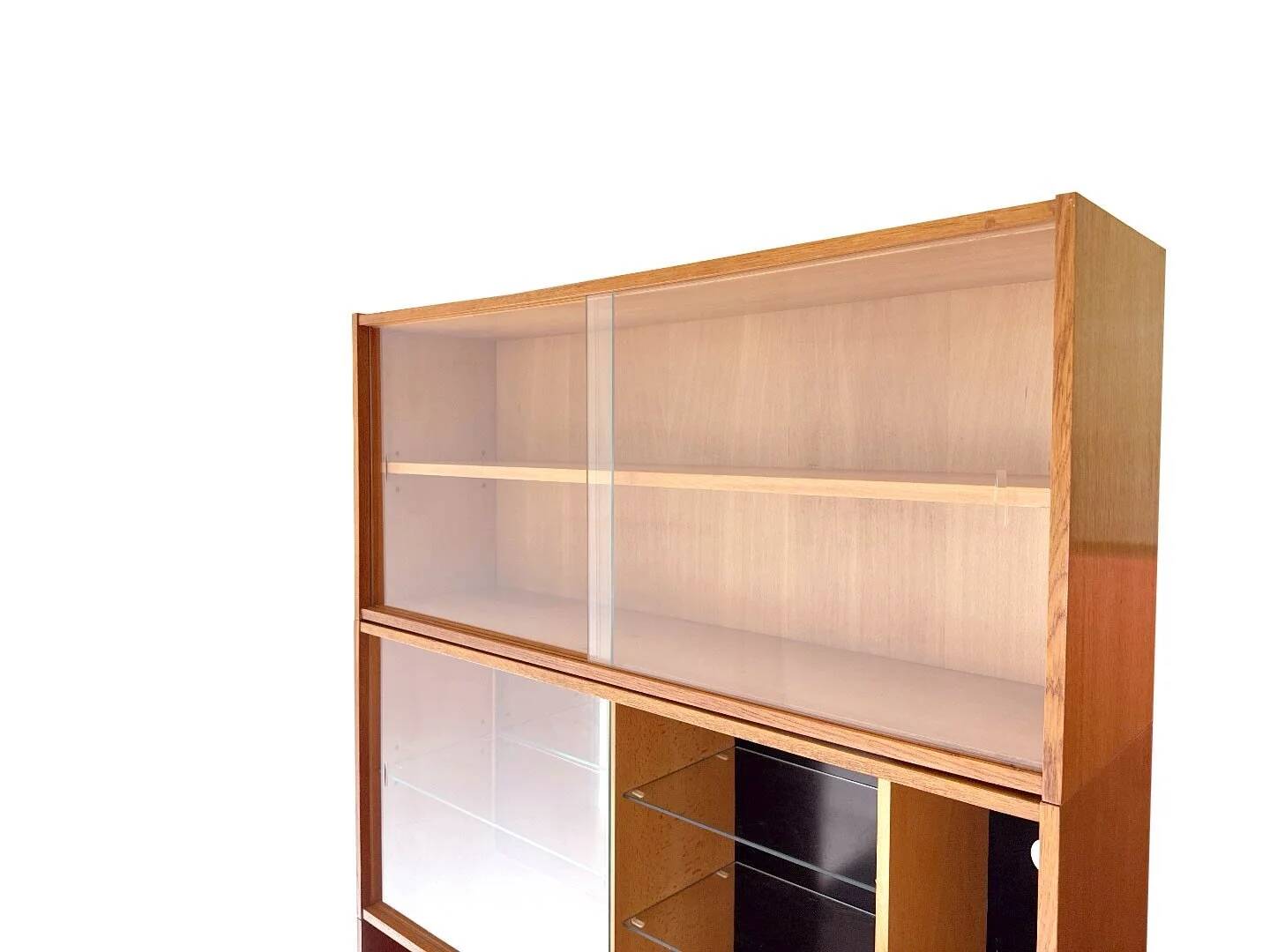 Vintage U-452 cabinet with display case and bar - Jiri Jiroutek