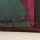 Grande huile sur table signée Denise Chatelain