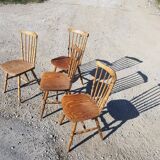 Series of 4 chairs bistro Baumann model Tacoma - 60s