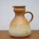 Vintage glazed terracotta pitcher, vintage carafe, jug
