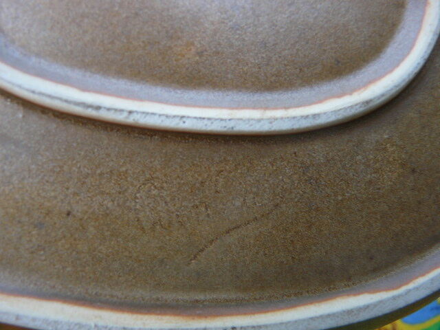 Sandstone smoker's necassary signed Denbac art nouveau