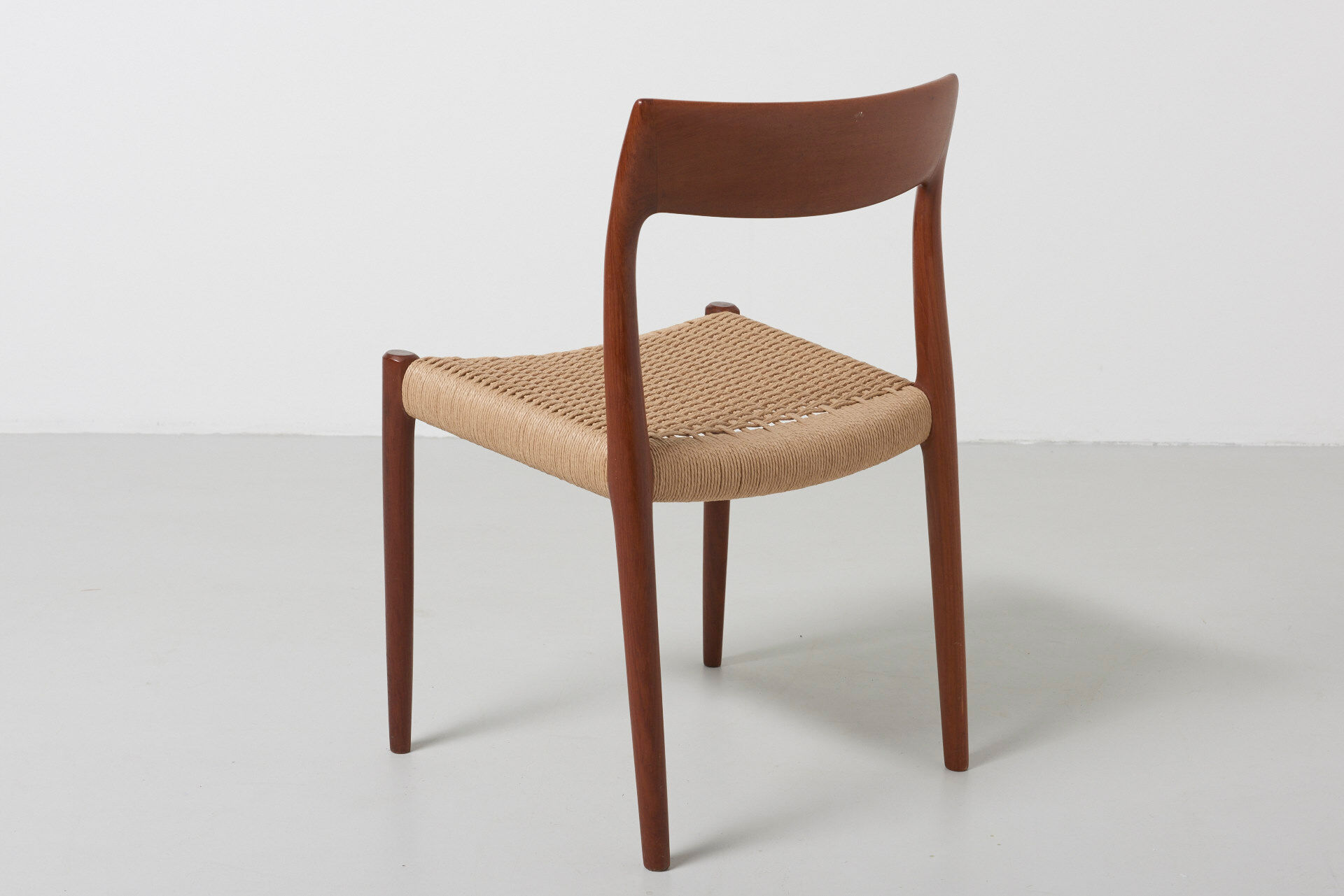 6 seagrass dining chairs by Niels Otto Møller