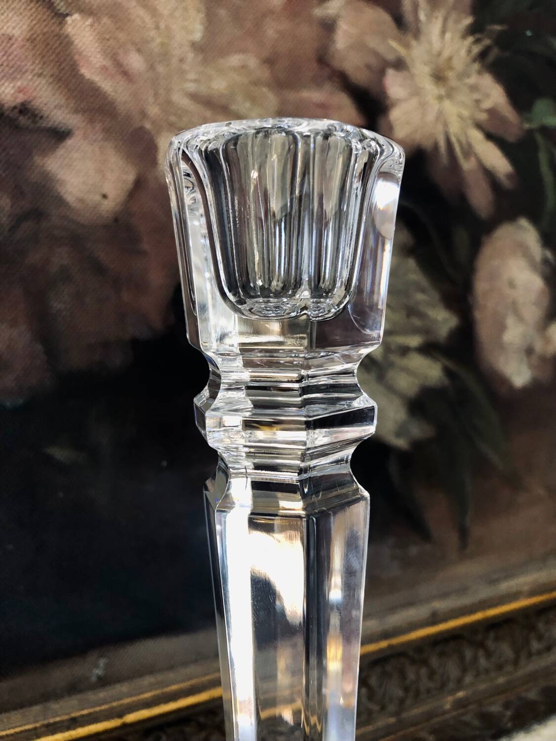 Pair of Italian Crystal Candlesticks 1970