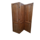 Wooden screen with 3 panels - 2 panels with stripes and perfect hinges.