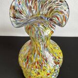 Vintage Murano Millefiori Glass Vase – Mouth Blown – Italy