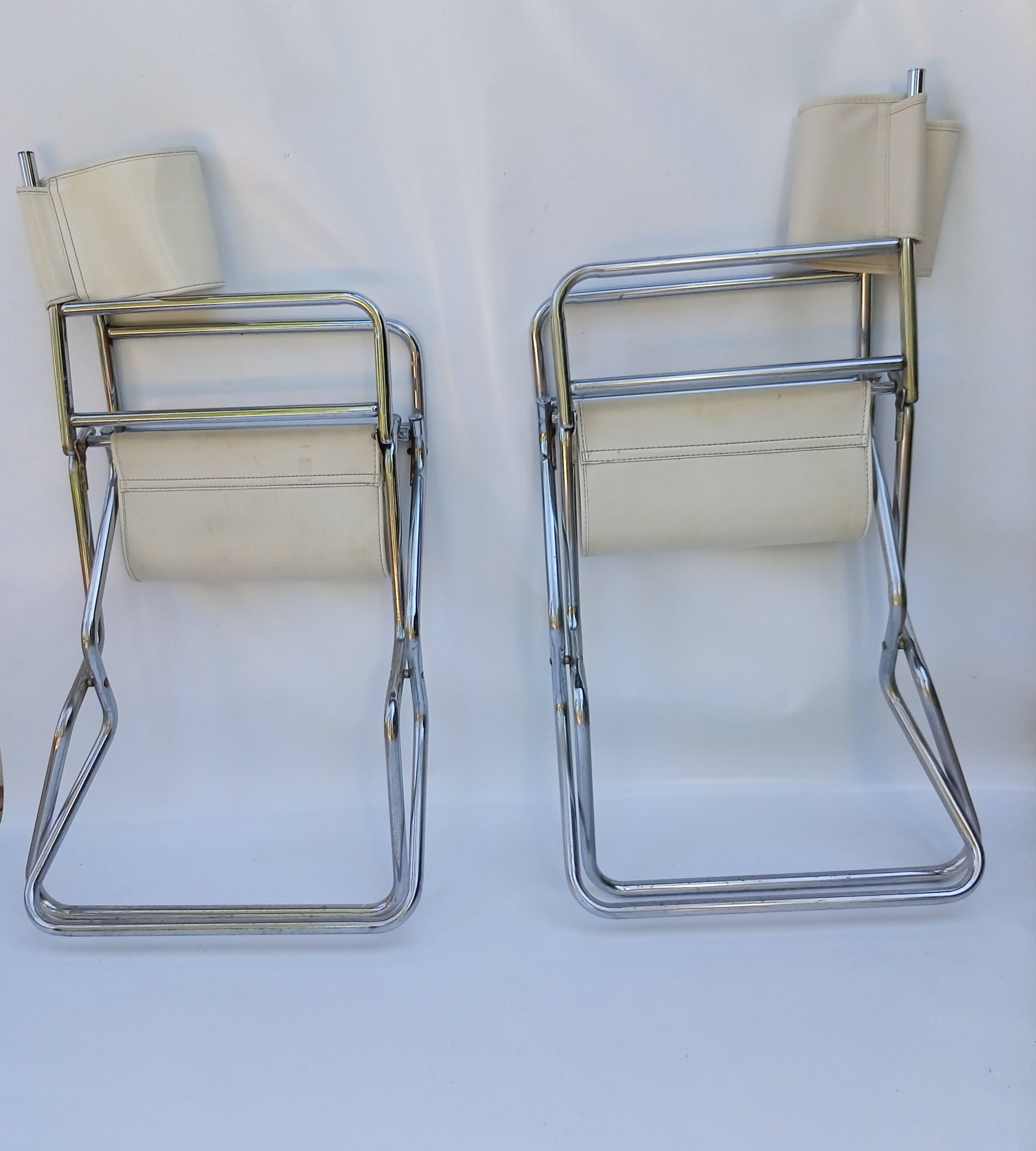 Set of two Vintage Lafuma Folding Director's Chairs