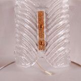 Murano glass wall lamp with frosted effect, 70s design