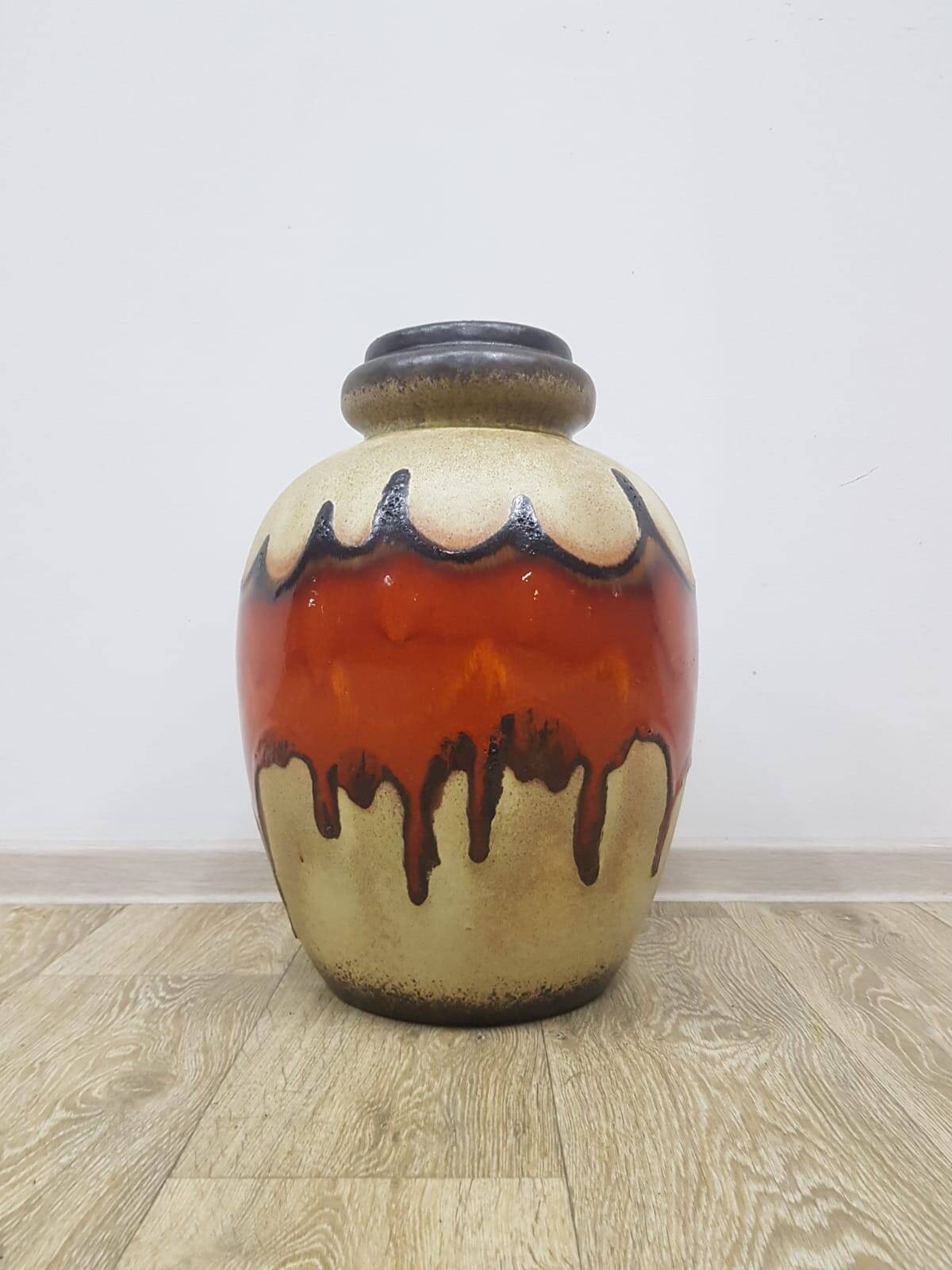 Vintage Scheurich ceramic vase, Germany, 1960s/1970s.