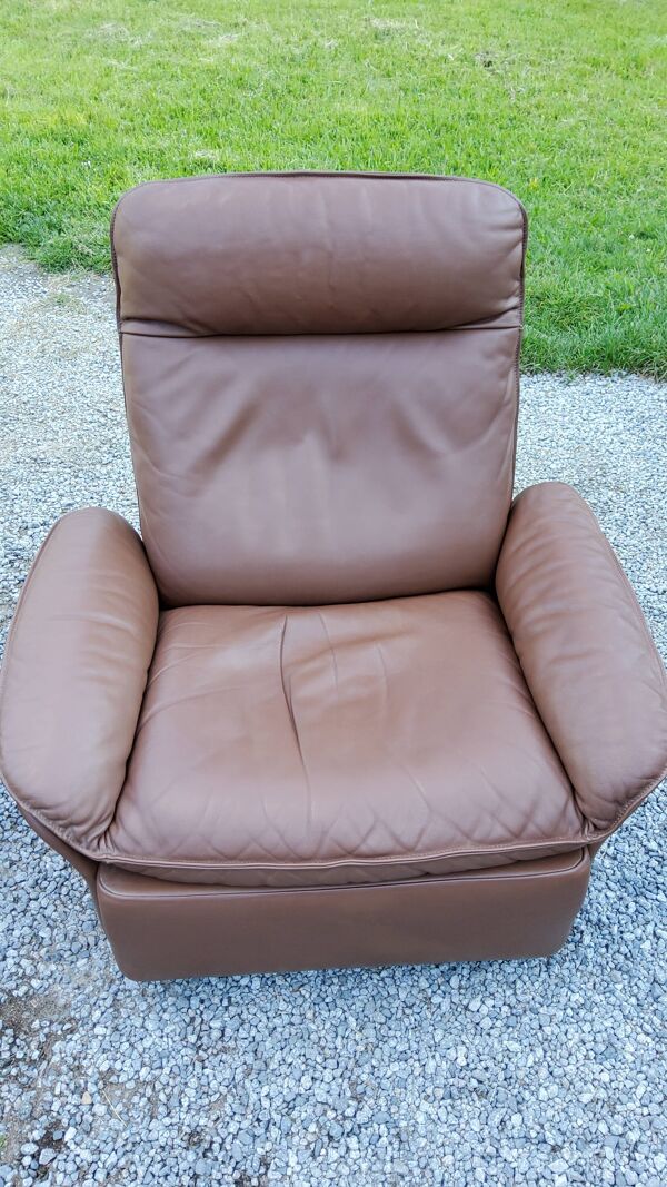 paire De fauteuils Desede Ds 49 En cuir