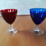 Verres en cristal multicolore Bayel