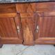 Bahut 2 doors 2 drawers in walnut period restoration a crosse