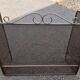 Metal fireplace screen