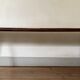 Minimalist wooden bench