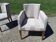 1 chair and 1 armchair, 60s
