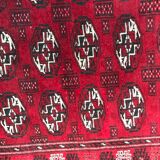 Vintage Bukhara 102 X 130 afghan turkmen carpet
