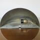 Pair of art Deco wall lamps in chrome brass shape basin 40s 50s